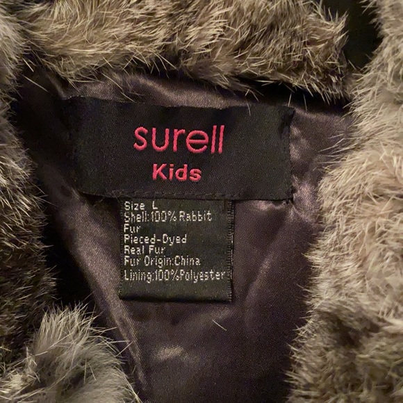 Surell Kids Fur Vest - Picture 4 of 4